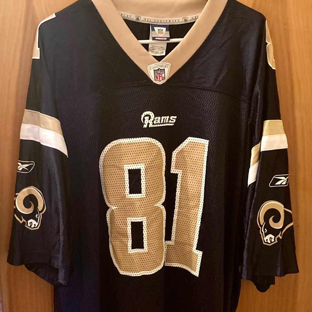 St. Louis LA Rams Torry Holt #81 Authentic Reebok NFL Gear Men's 2XL Jersey